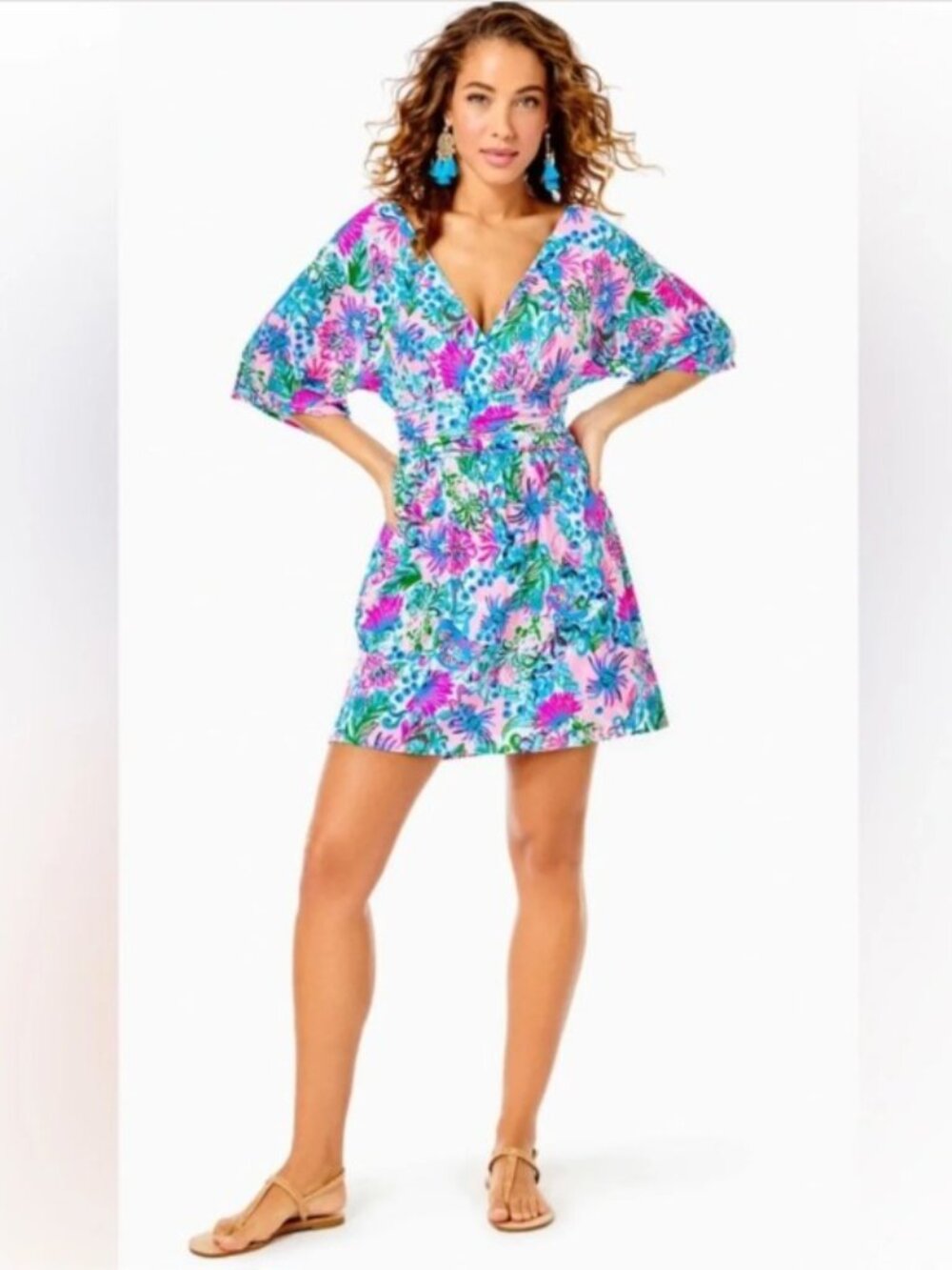 Lilly Pulitzer Parigi Romper Mandevilla Baby Paradise Petals Small - Picture 5 of 10